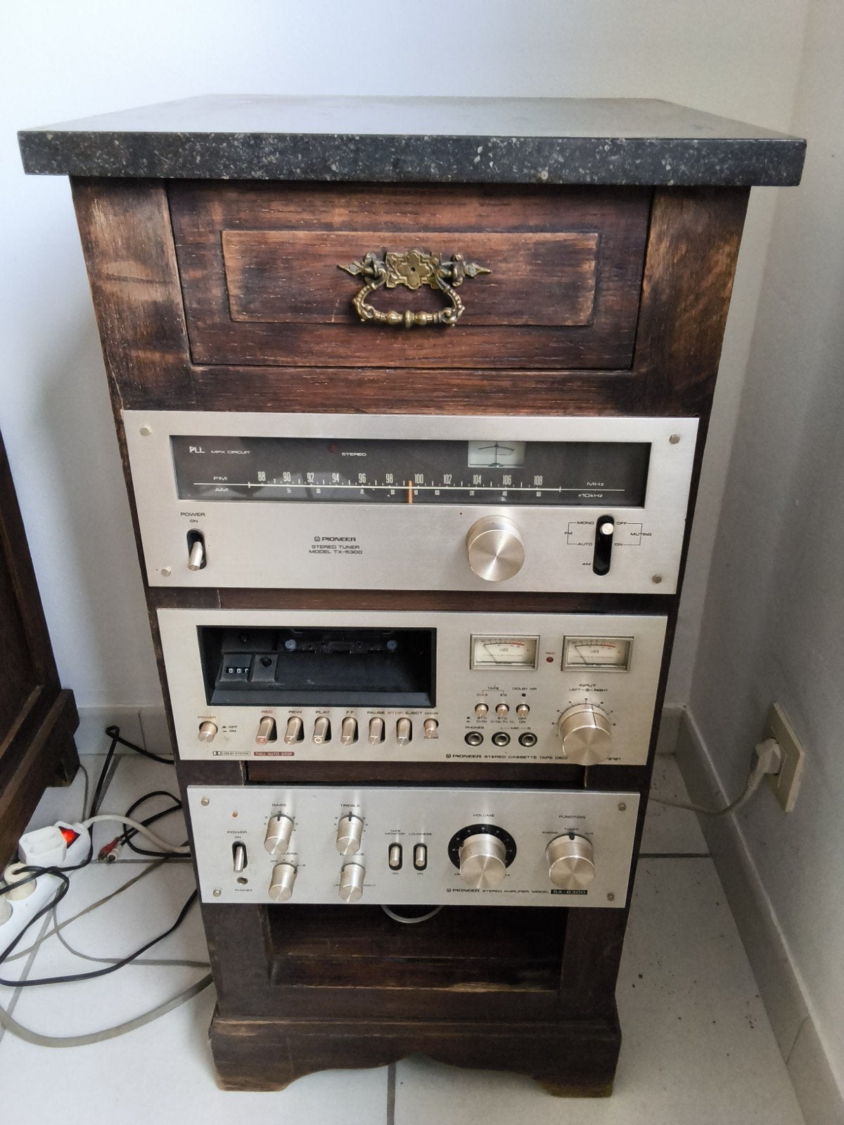 1 chaîne HI FI PIONEER  tuner TX 5300 cassetteCT_F 2121ampli, TV, Hi-fi & Vidéo, Enlèvement, Pioneer