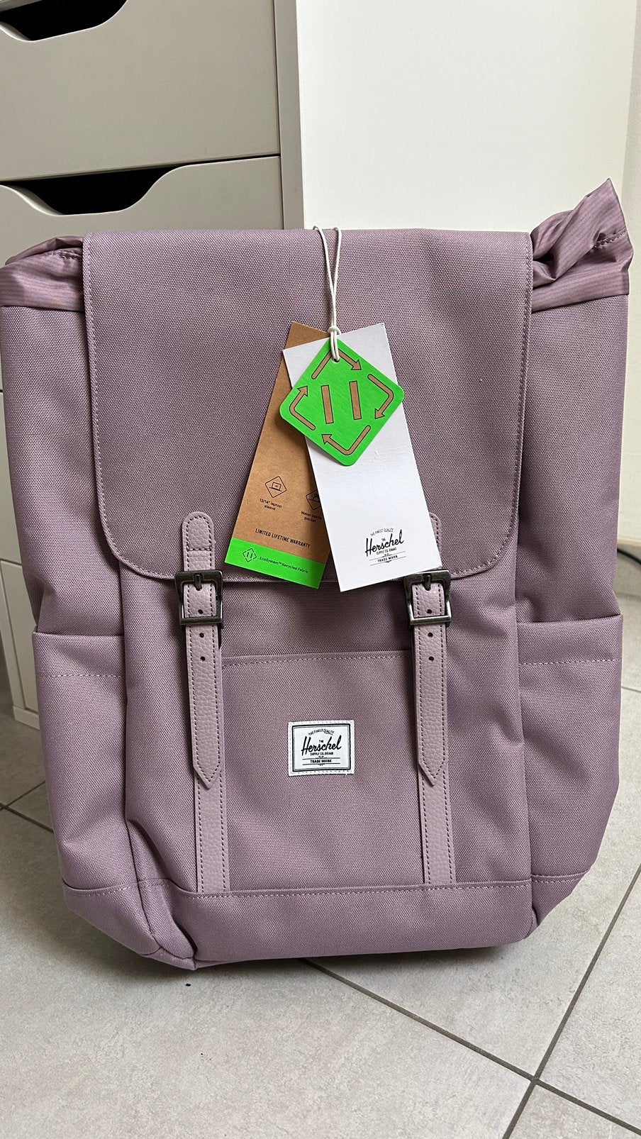 Herschel boekentas, Handtassen en Accessoires, Tassen | Rugtassen, Ophalen of Verzenden, Zo goed als nieuw