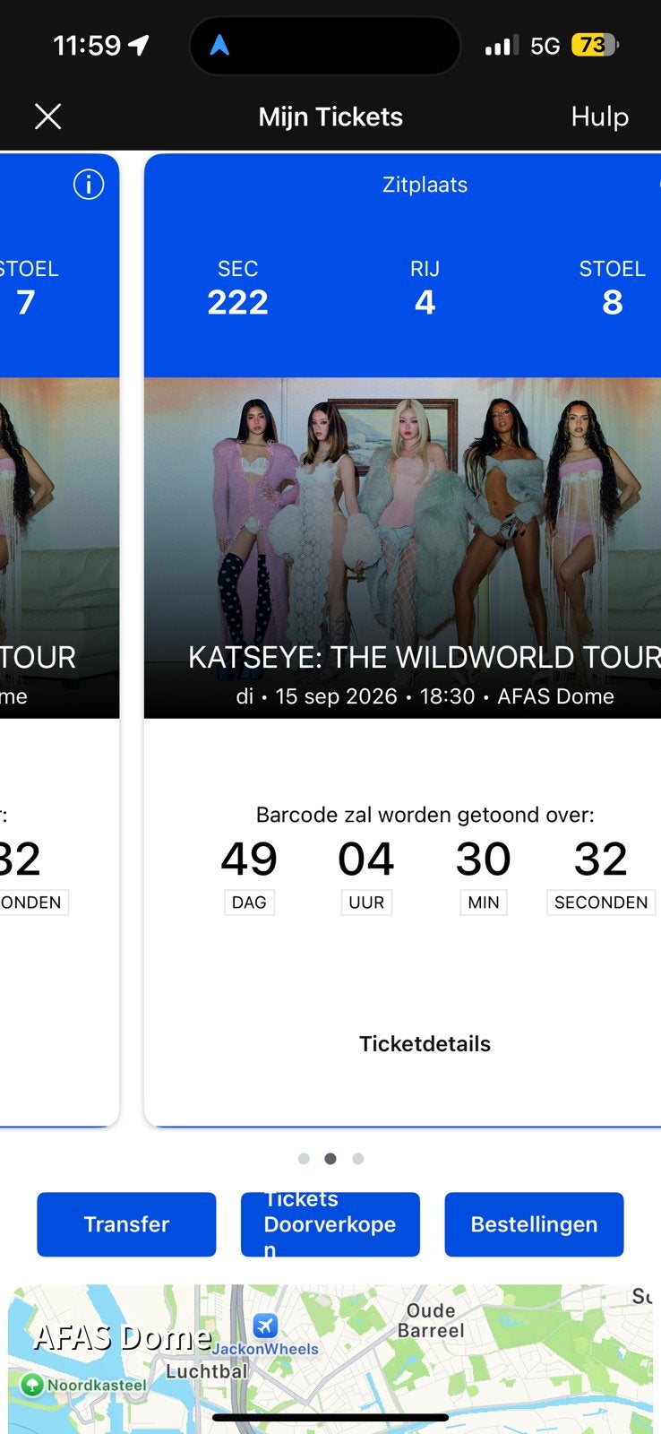 3zitplaatsen 15 september katseye afas dome, Tickets en Kaartjes, Concerten | Pop, September