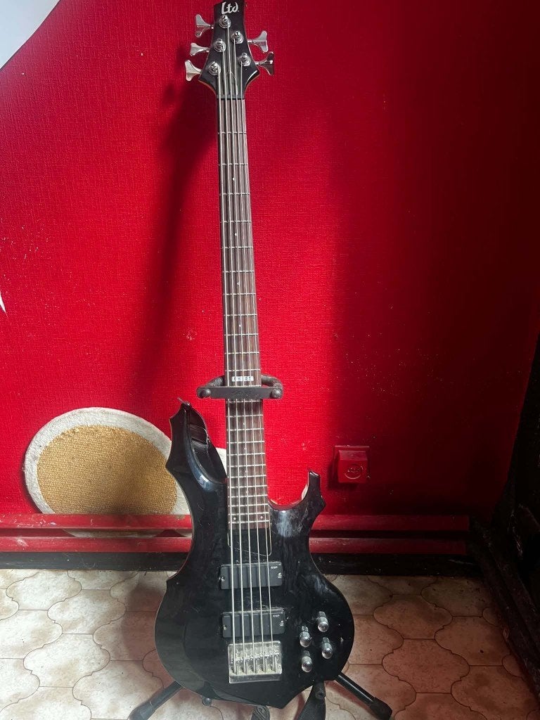 ltd 5 string bass, Musique & Instruments, Instruments à corde | Guitares | Basses, Enlèvement, Comme neuf, Électrique, 5 cordes