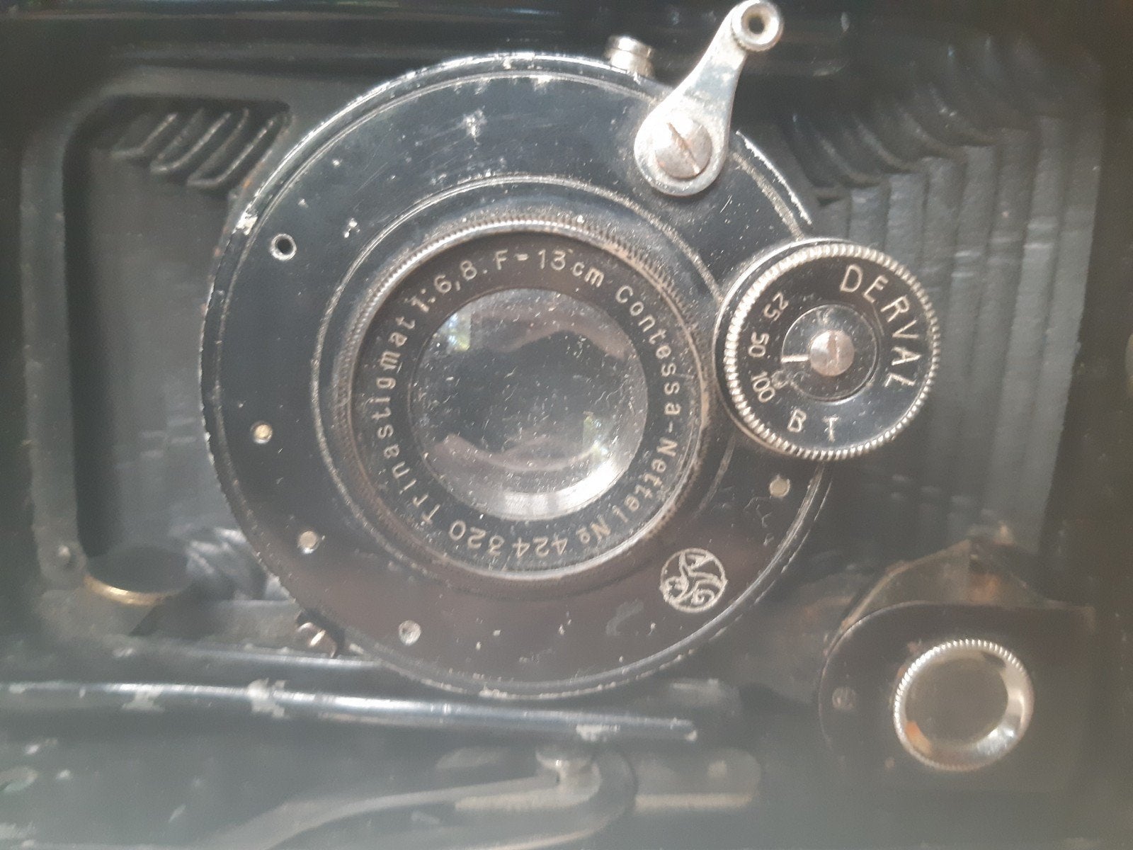 Oud fototoestel van de jaren '1920. Prijs:40€/of doe een bod, Ophalen, Fototoestel