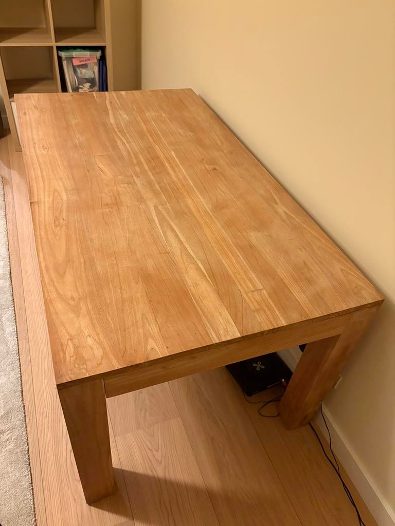 Table en teck Tiffanies avec rallonge, Teck, 150 à 200 cm, Cinq personnes ou plus, Enlèvement