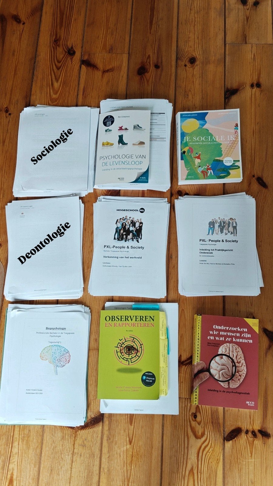 Handboeken Psychologie PXL hogeschool, Ophalen of Verzenden, Hogeschool