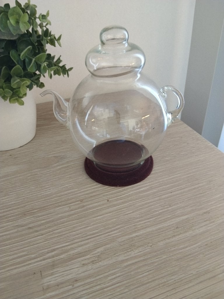 vintage glazen stolp in vorm van koffiepot, Ophalen of Verzenden, Zo goed als nieuw