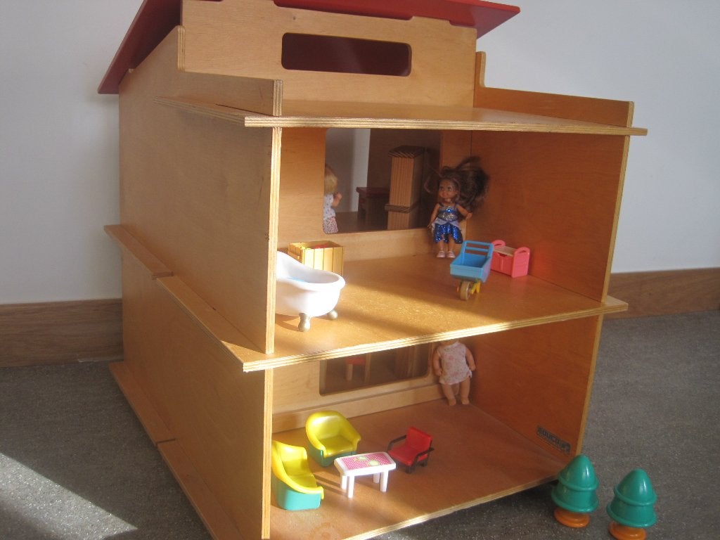 houten poppenhuis Educo meubeltjes, demonteerbaar, Kinderen en Baby's, Speelgoed | Poppenhuizen, Ophalen of Verzenden, Zo goed als nieuw