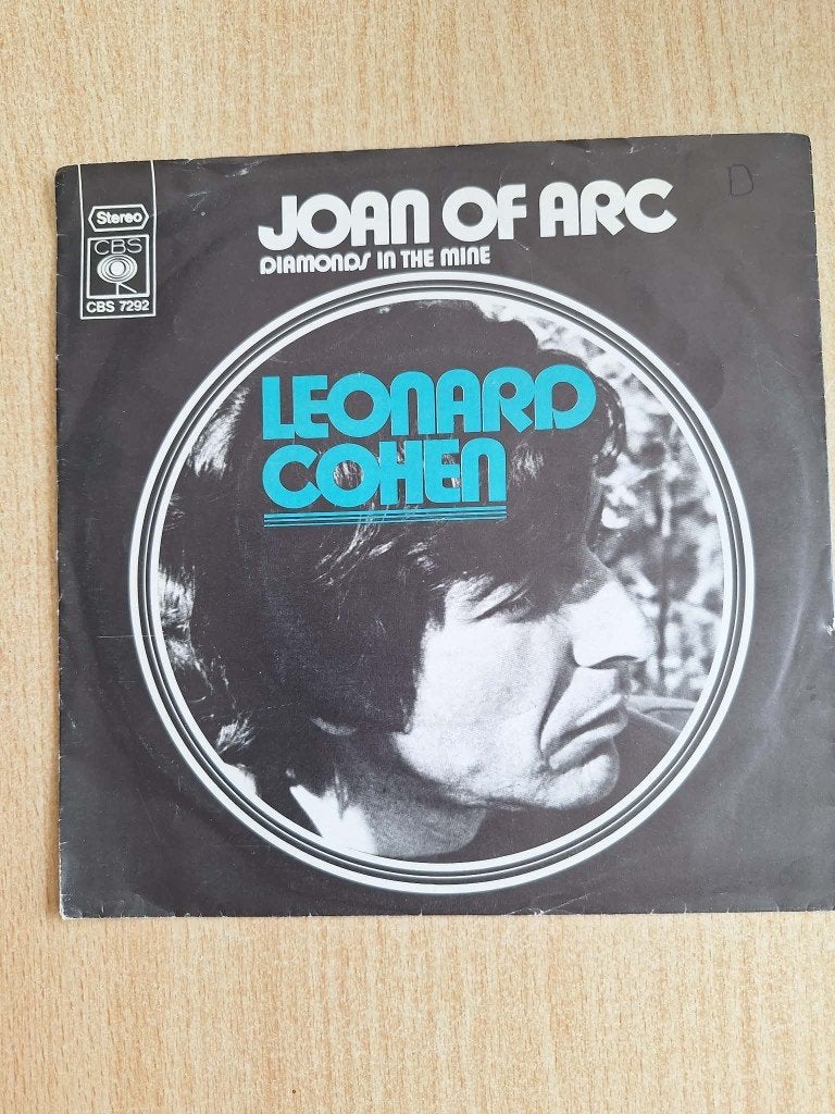 vinyle 45t leonard cohen - joan of arc / face 1 - miroi, Cd's en Dvd's, Vinyl | Rock, Ophalen of Verzenden, Zo goed als nieuw