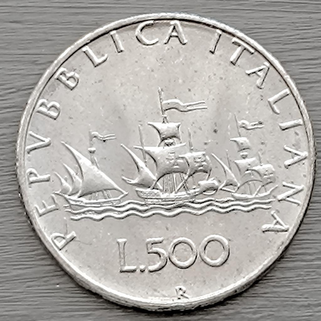 munt Italie 500 lire 1966 zilver 0,835, Enlèvement ou Envoi, Argent