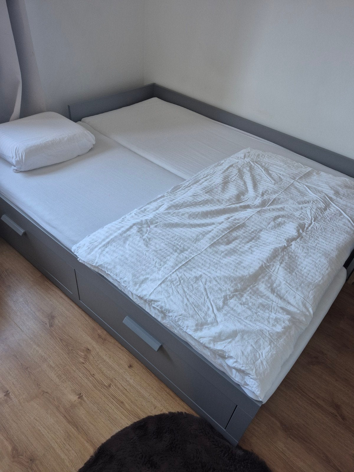 bed met opberging, Ophalen