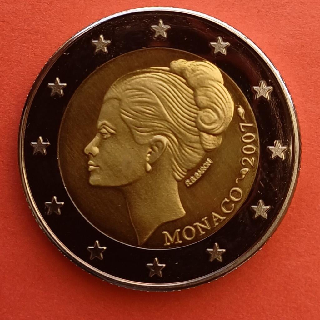 2 euro munt monaco 2007 -  2015 copy, Ophalen, Monaco, 2 euro