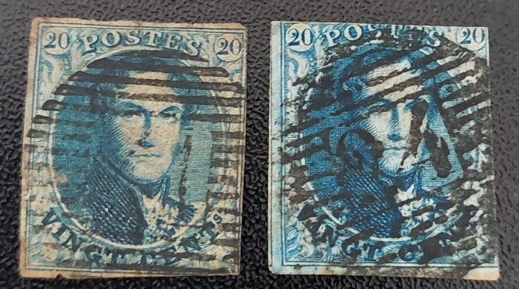 België OPC 4 + 4a Z.M. Koning Leopold I, Postzegels en Munten, Ophalen of Verzenden, Gestempeld, Staatshoofden