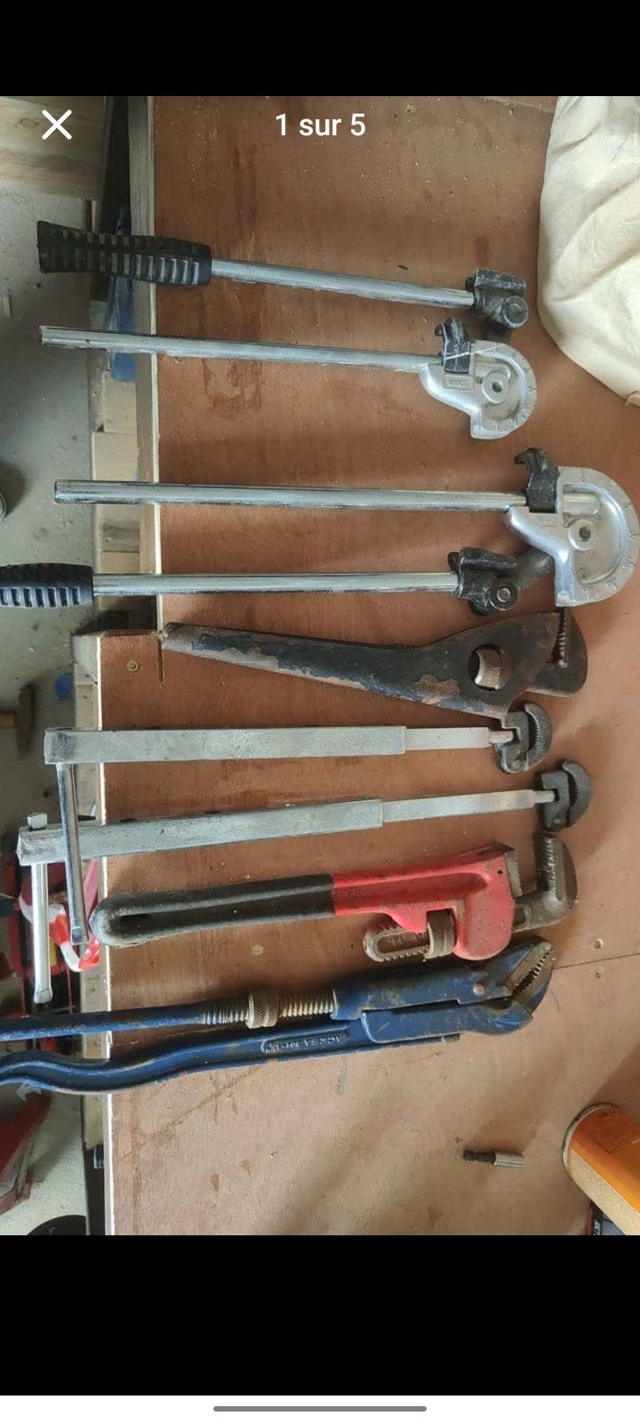 lot d'outillage de plomberie, Bricolage & Construction, Enlèvement, Utilisé