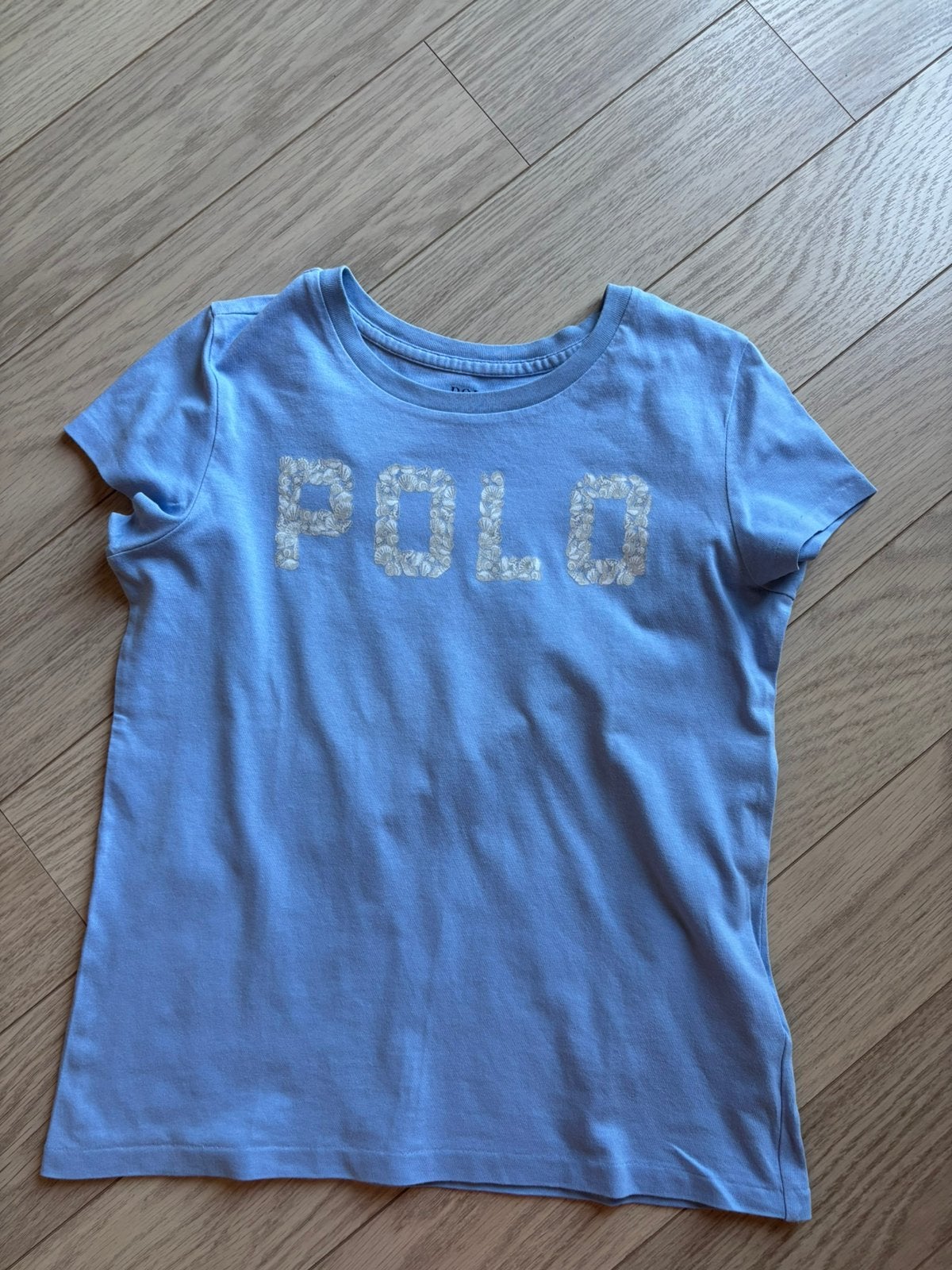 Blauwe t shirt Polo Ralph Lauren, Verzenden, Gebruikt, Meisje, Shirt of Longsleeve