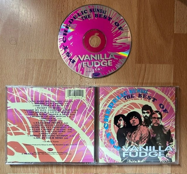 2 CD's VANILLA FUDGE-NEAR THE BEGINNING+PSYCHEDELIC SUNDAE, Inclusief boekje, Hardrock, Ophalen of Verzenden, Zo goed als nieuw