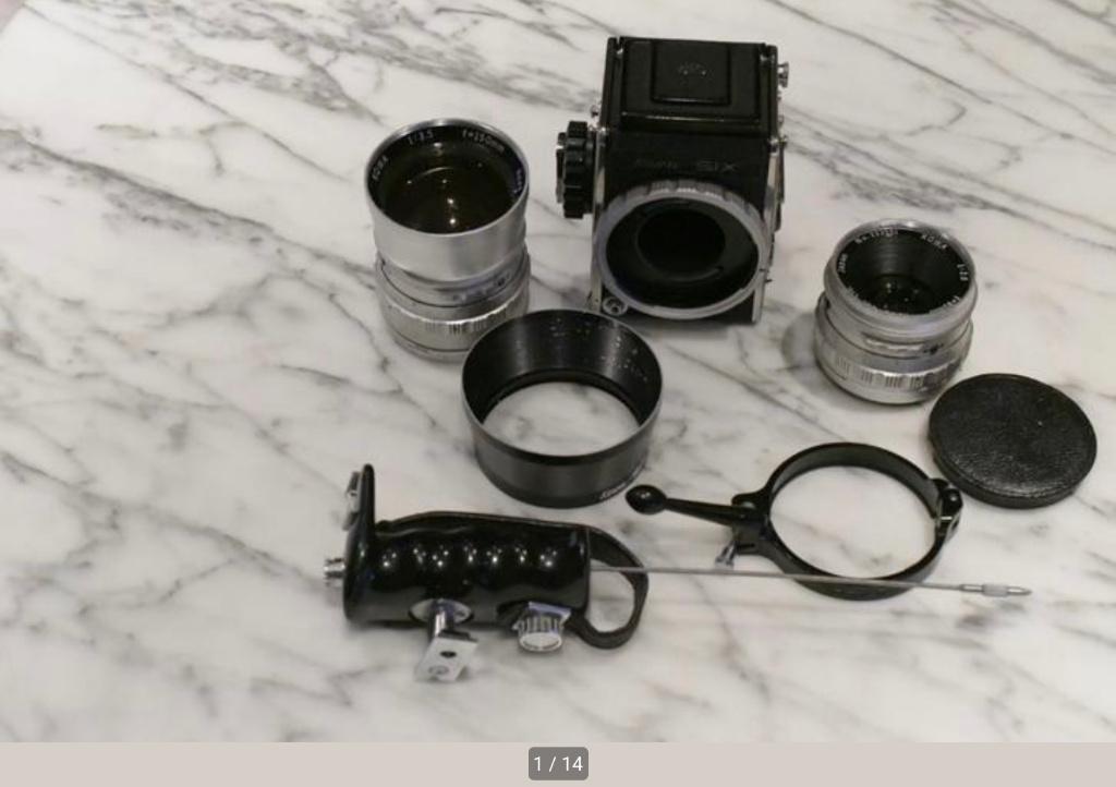 Kowa Six, Kowa 85 mm/2,8 et 150 mm/3,5 et accessoires, Collections, Appareils photo & Matériel cinématographique, Appareils photo