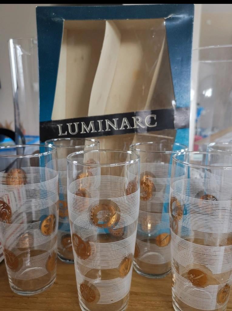 6 verres vintage Luminarc