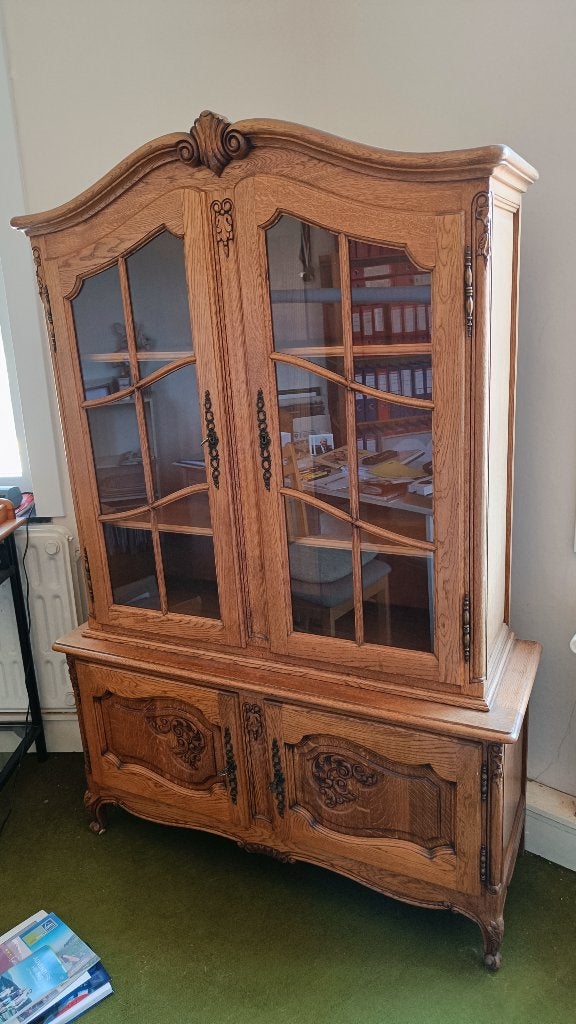 Eetkamer dressoir en vitrinekast, Ophalen, Gebruikt
