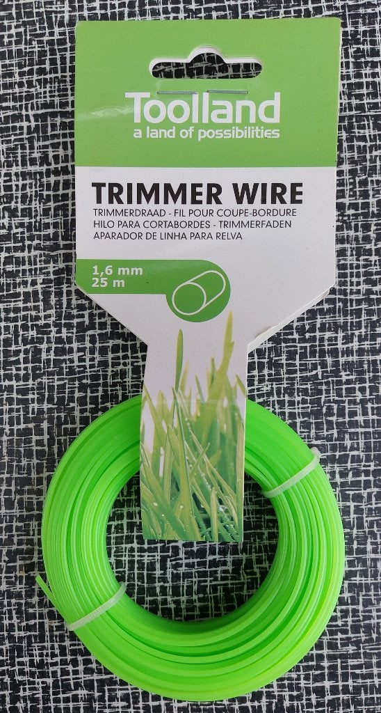 Trimmerdraad - dikte 1,6mm., Jardin & Terrasse, Coupe-bordures, Enlèvement ou Envoi, Neuf