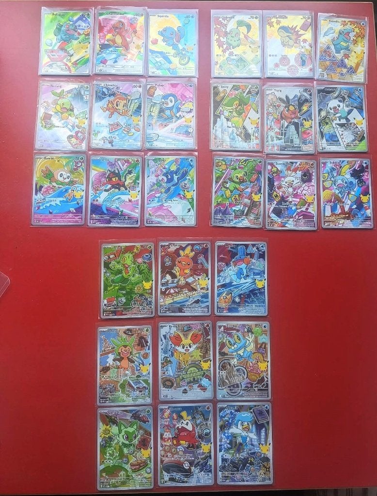 Pokemon Complete First partner Series 1 2 3 alle Gen !, Ophalen of Verzenden, Nieuw, Meerdere kaarten, Foil
