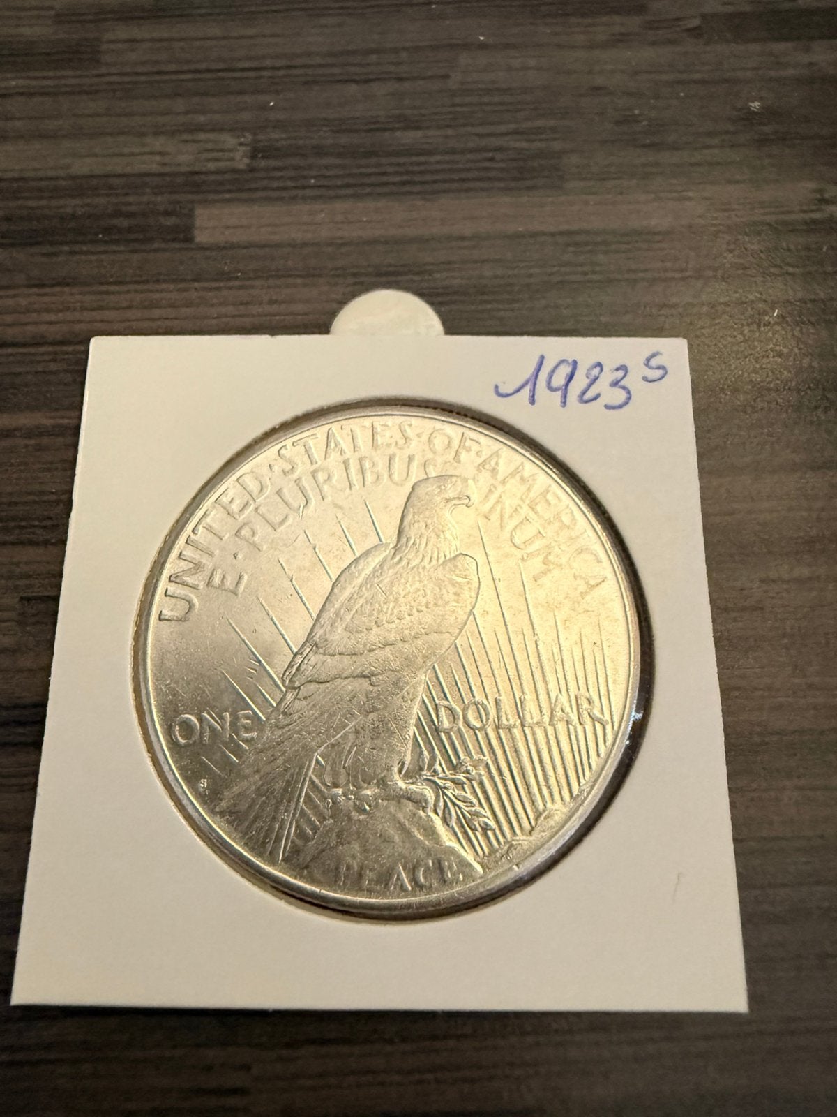 Peace dollar 1923S, Postzegels en Munten, Verzenden, Noord-Amerika, Losse munt, Zilver
