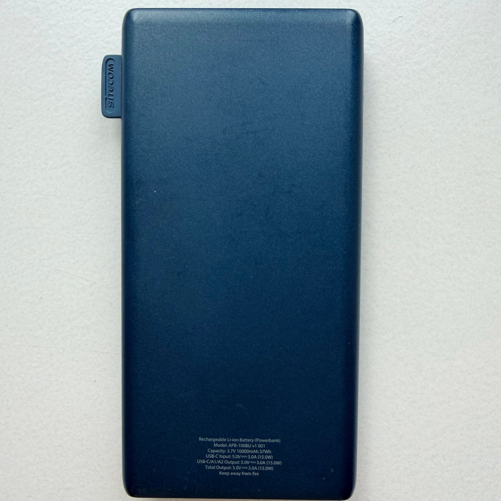 Sitecom 10.000 mAh externe batterij — USB-C USB-A powerbank, Ophalen, Gebruikt