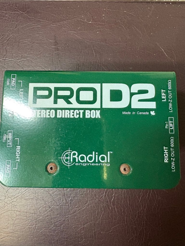 vends Radial box PROD2, TV, Hi-fi & Vidéo, Enlèvement, Utilisé, Audio