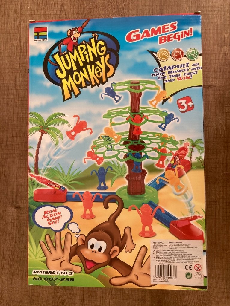 Gezelschapsspel jumping monkeys, Enlèvement