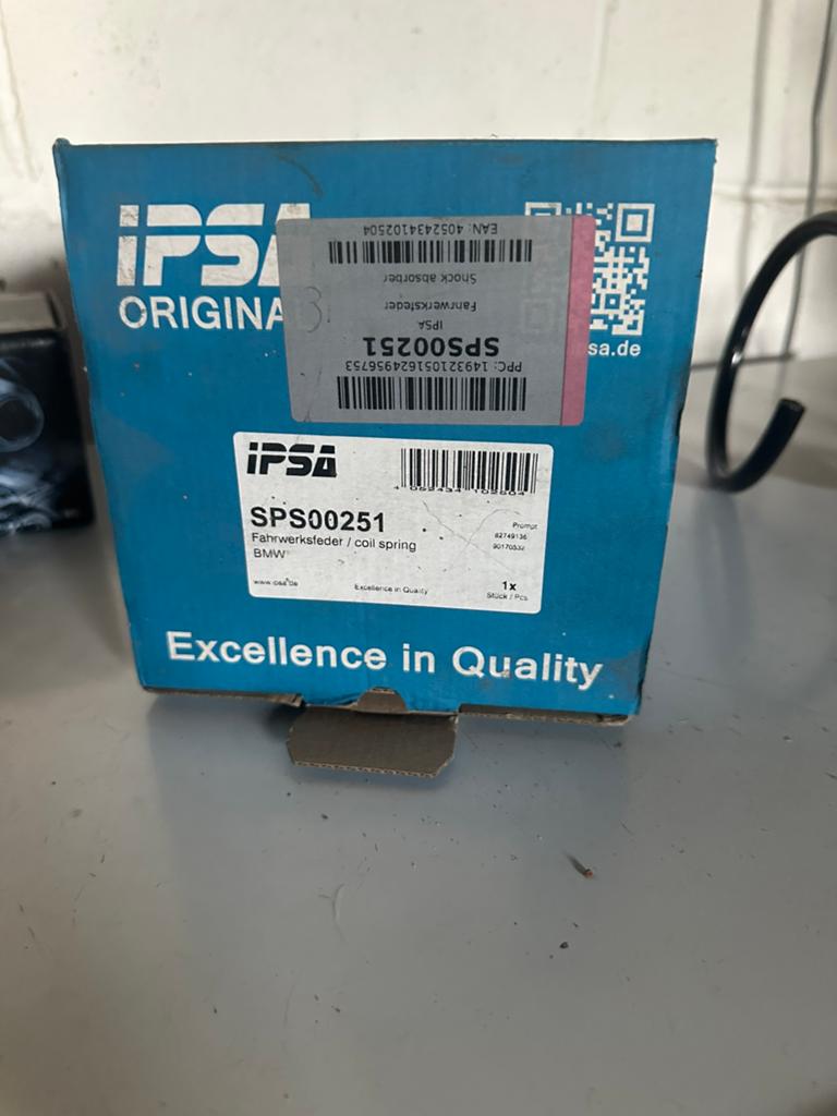 Nieuw schroefveer BMW IPSA SPS00251, Autos : Pièces & Accessoires, Suspension & Châssis, BMW, Neuf, Enlèvement