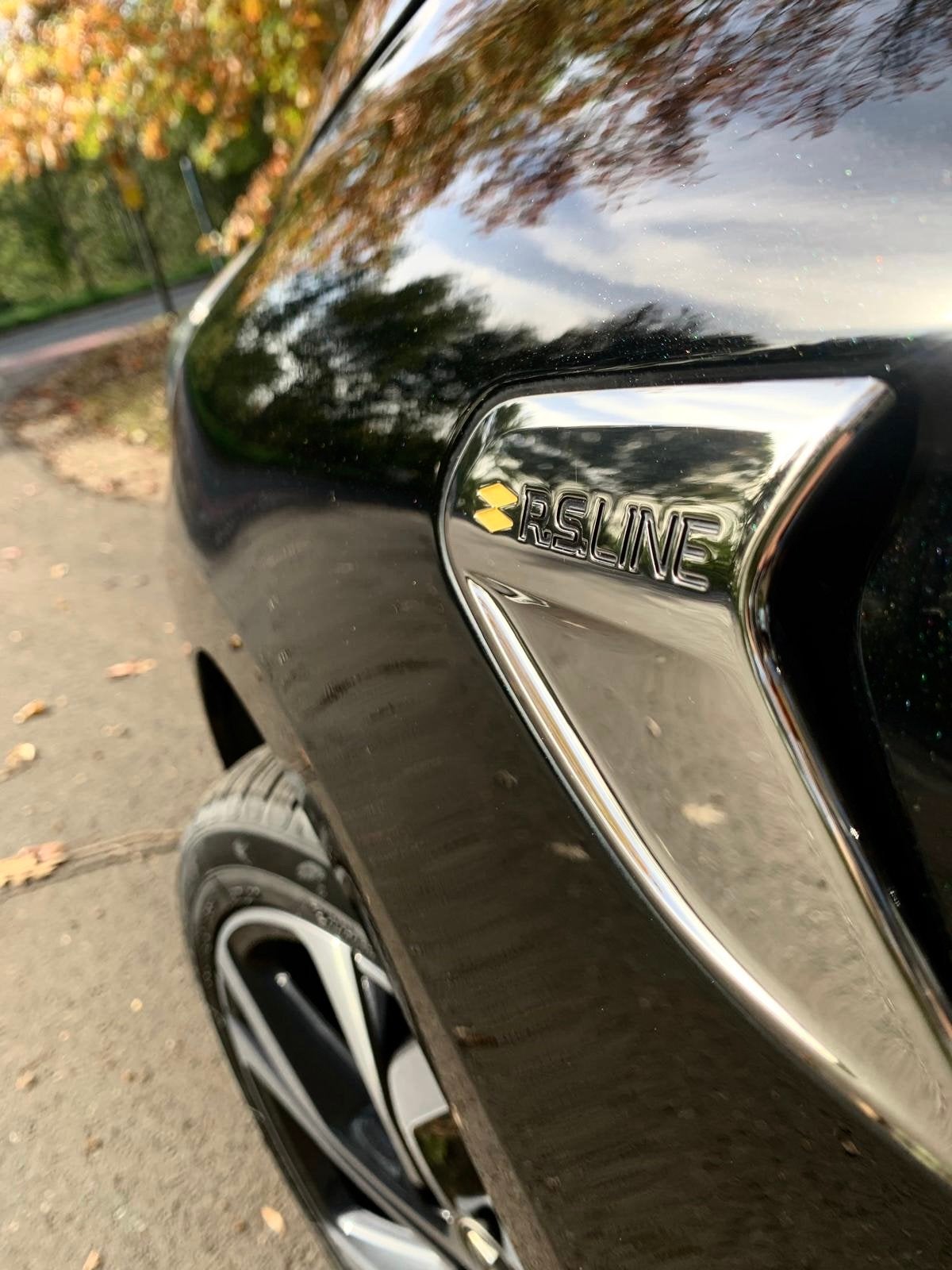 Renault Clio RS line E-Tech Hybrid, 4 cilinders, Leder en Stof, Zwart, 5 zetels
