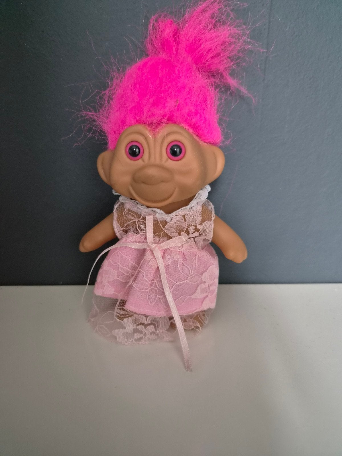 troll vintage popje 1991 15cm goede staat, Ophalen of Verzenden