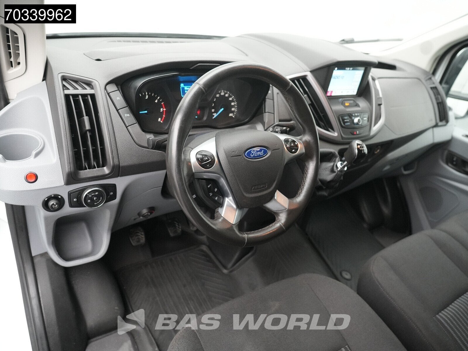 Ford Transit 130pk L4H3 Dubbele Schuifdeur Werkplaatsinricht, Stof, Euro 6, 2000 kg, Wit