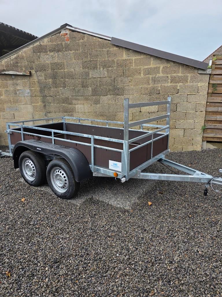 Aanhangwagen dubbelas 2m50 x 1m25, Auto diversen, Aanhangers en Bagagewagens, Ophalen