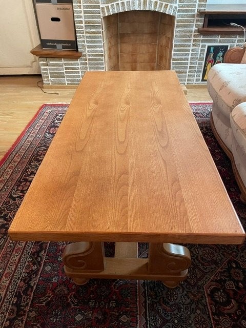 Table basse en chêne, Maison & Meubles, 100 à 150 cm, Klassiek, Enlèvement, Utilisé
