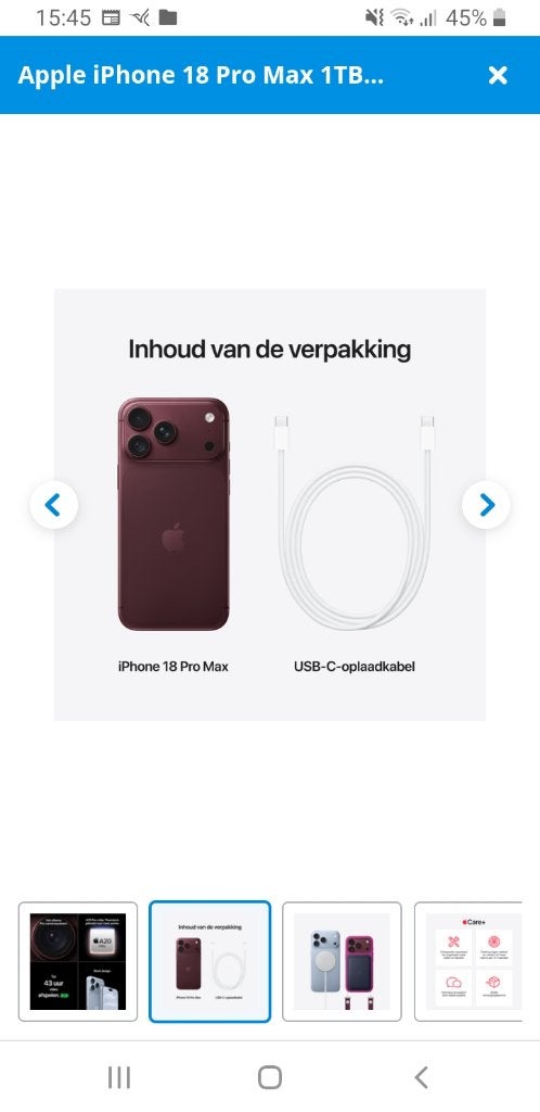 I phone pro max tb 1, Neuf, Enlèvement ou Envoi, 1 TB, Sans abonnement