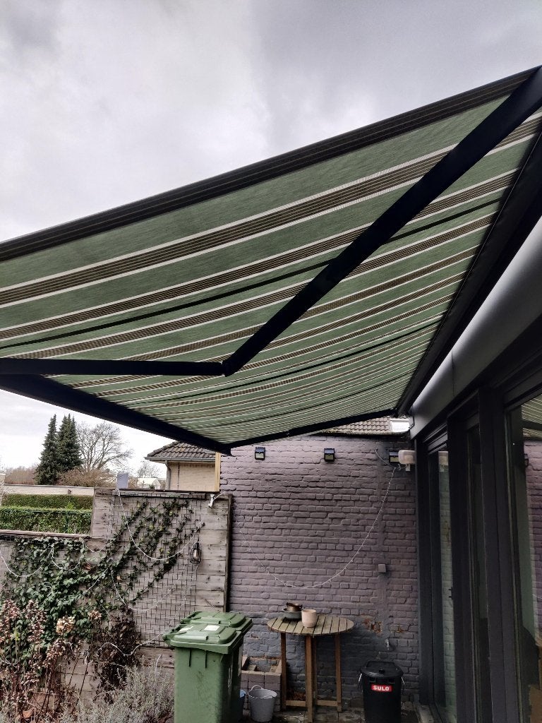 zonneluifel van Brustor 5.00 breed - 2.50 uitval, Ophalen, 450 cm of meer, Zo goed als nieuw, 150 tot 300 cm