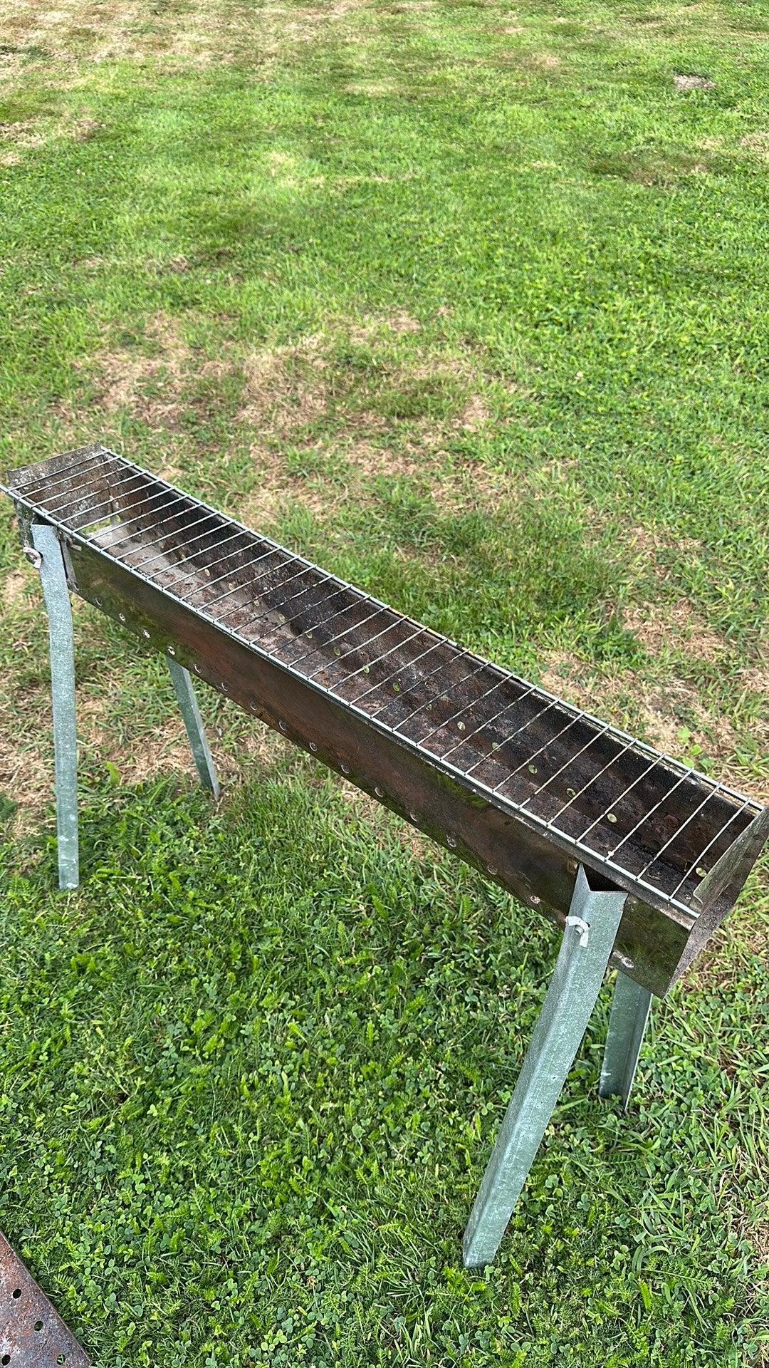 Arrosticini bbq, Tuin en Terras, Houtskoolbarbecues, Ophalen, Gebruikt, Met accessoires