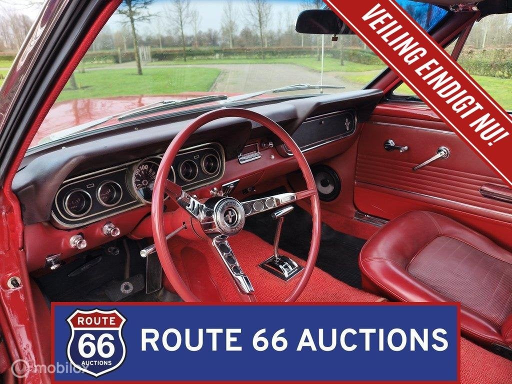Ford Mustang Cabriolet | 1966 | Route 66 Auctions, Autos, Achat, Entreprise, Boîte manuelle, Autre carrosserie