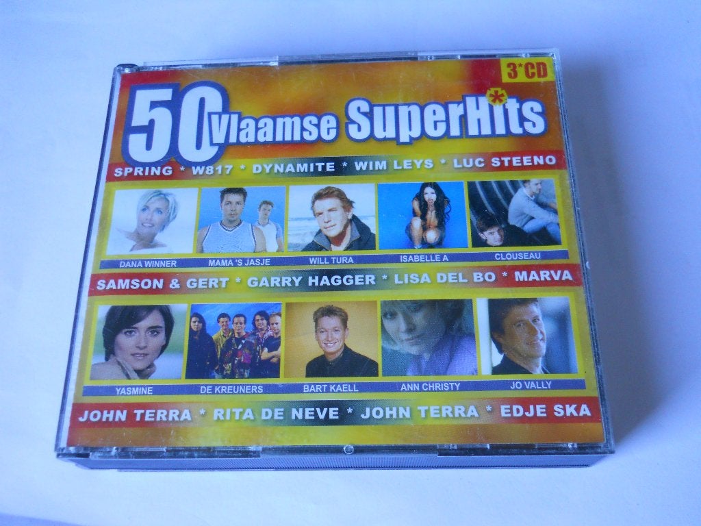 3 CD BOX - 50 VLAAMSE SUPERHITS, CD & DVD, En néerlandais, Enlèvement ou Envoi, Premier pressage, Comme neuf