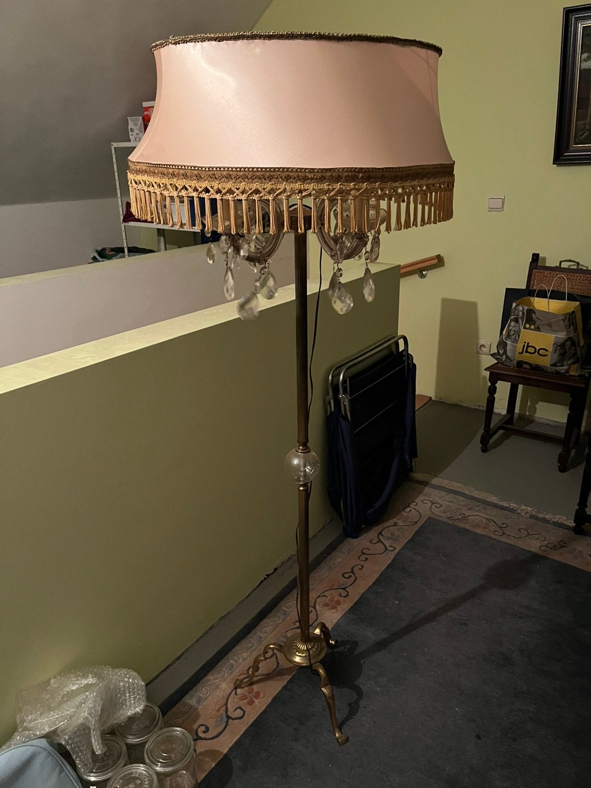 2x vintage staander lamp in perfecte staat, Antiek en Kunst, Ophalen