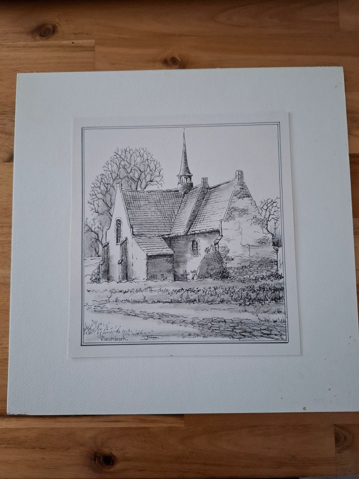 Kunstwerkje Vlassenbroek 20x21 cm, Ophalen