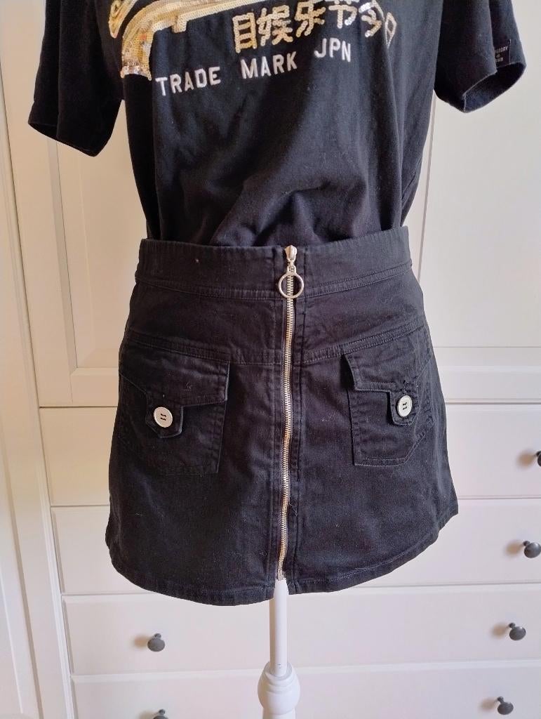Mini jupe noire M Véro Moda, Taille 38/40 (M), Vero Moda, Au-dessus du genou, Comme neuf