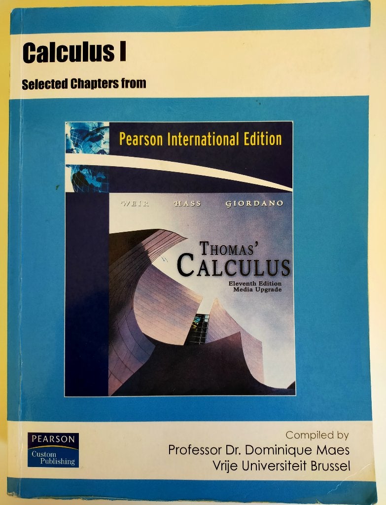 Calculus I + Lineair Algebra and its Applications, Enlèvement, Utilisé, Dominique Maes