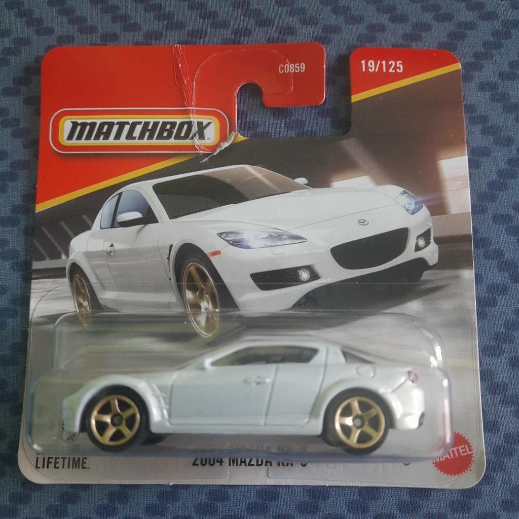 MATCHBOX nr.19/125 MAZDA RX-8 2004*GOLD RIMS*SEALED*NEW*, Ophalen, Nieuw, Auto, Matchbox