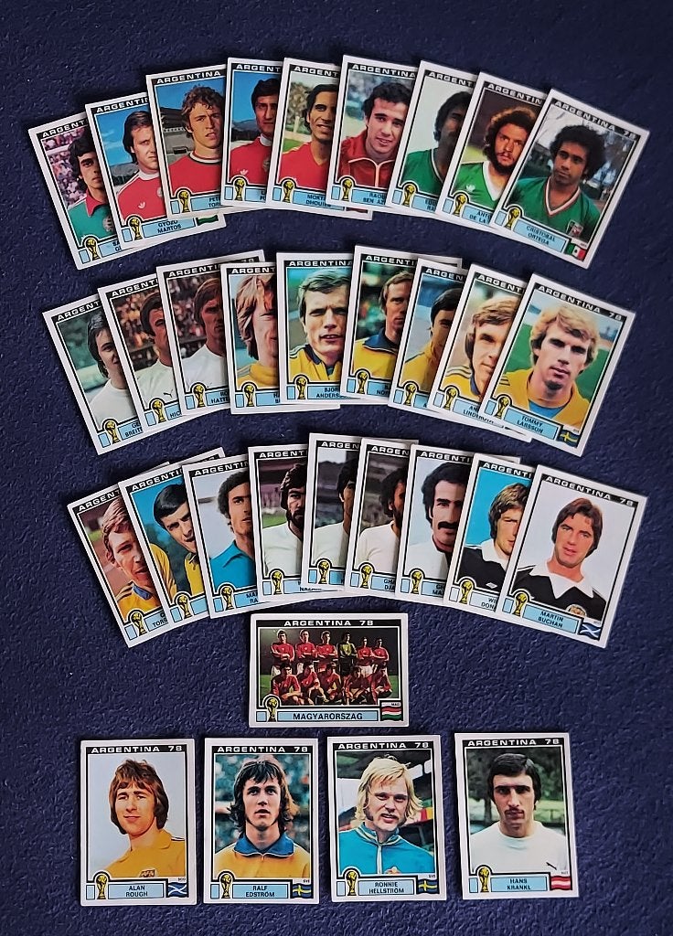 47 versch. Panini stickers voetbal ' WK Arg 1978 ', Hobby & Loisirs créatifs, Enlèvement ou Envoi, Neuf, Plusieurs autocollants