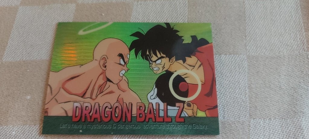 dragonball z kaart reverseholo Yamcha Tien Chioatzu, Ophalen of Verzenden, Nieuw, Losse kaart