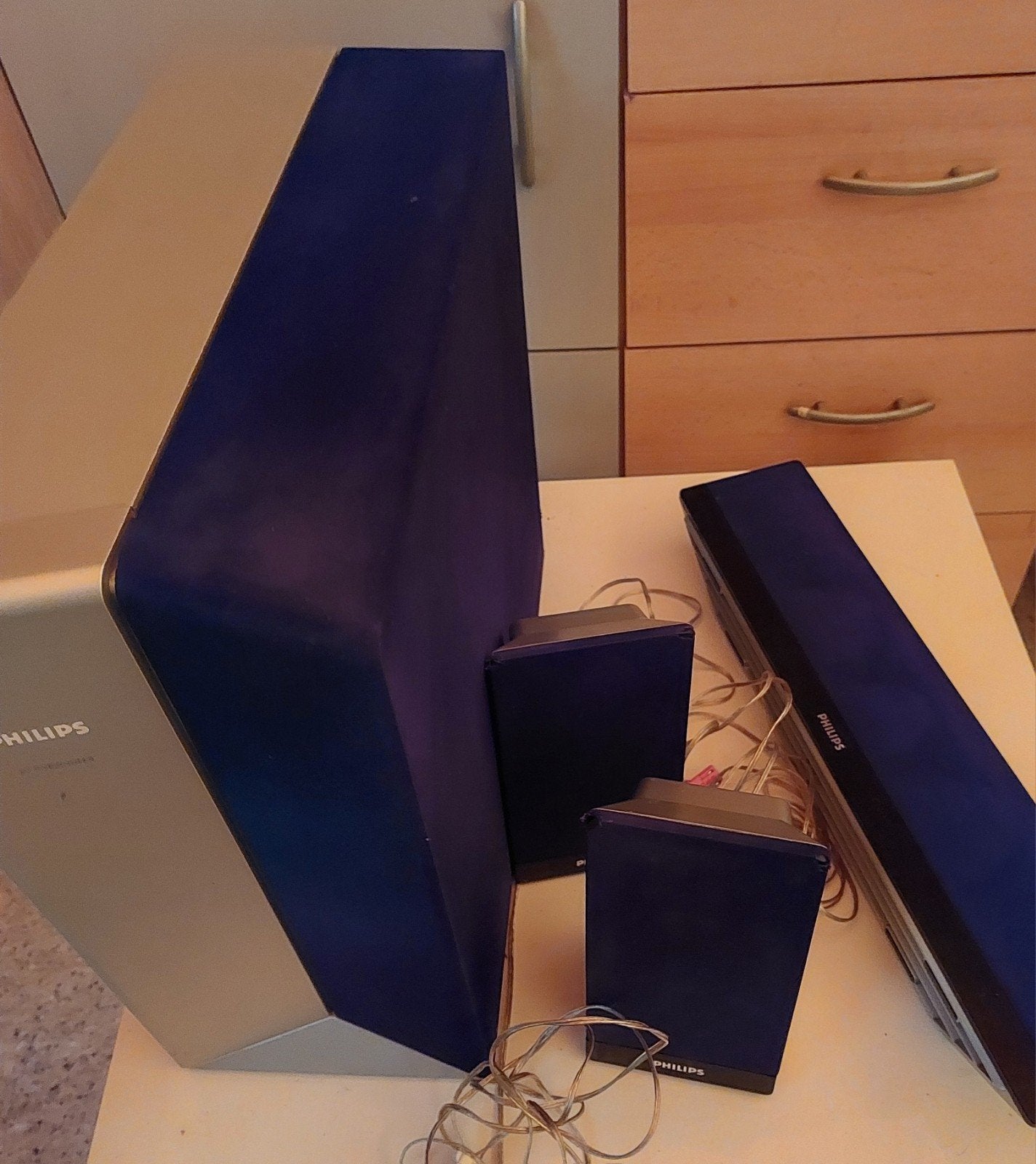 subwoofer en boxen, TV, Hi-fi & Vidéo, Ensembles home-cinéma, Enlèvement, Philips