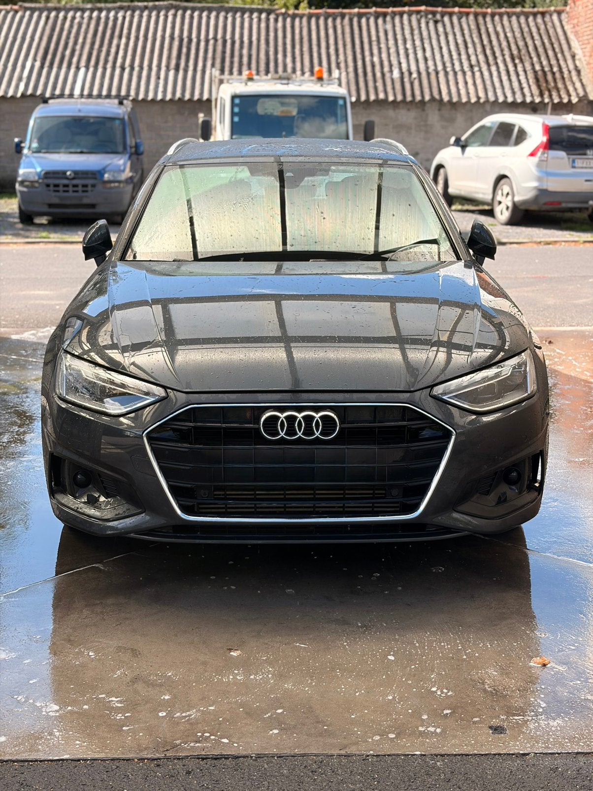 Audi A4 35TFSI, Autos, Cuir, Argent ou Gris, Achat, Noir