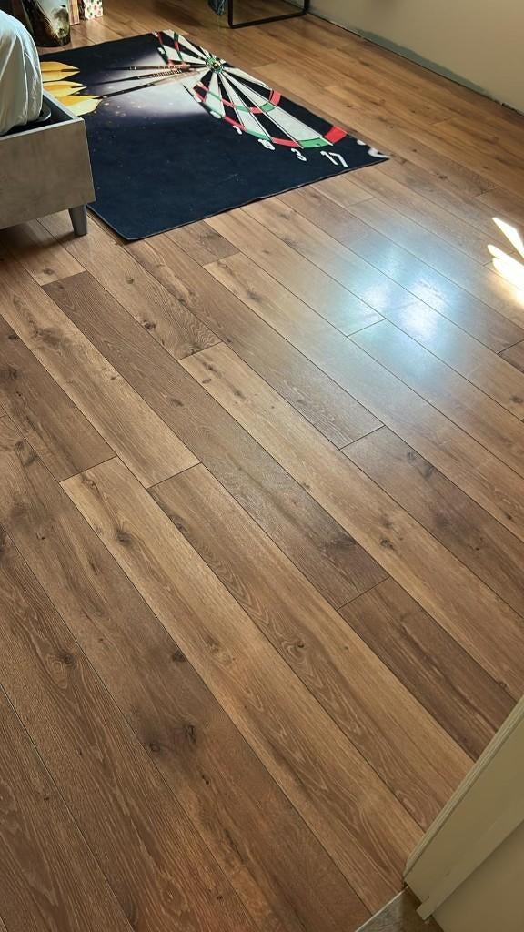 Quickstep laminaat 60m2, Doe-het-zelf en Bouw, Ophalen, Gebruikt, Hout, Laminaat