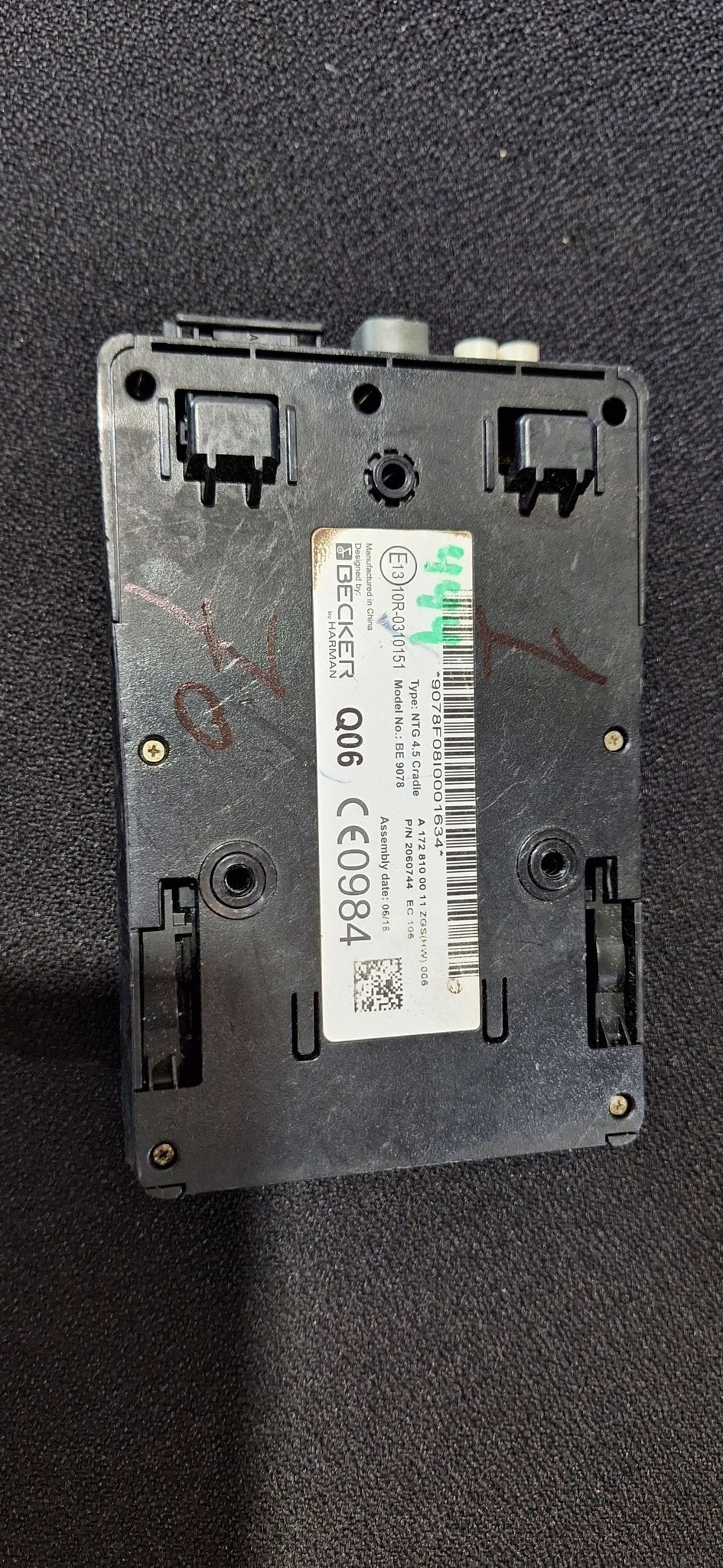 Becker MAP PILOT Cradle Houder Mercedes NTG4.5 A1728100011 B, Auto diversen, Autonavigatie, Gebruikt, -, -, Ophalen of Verzenden