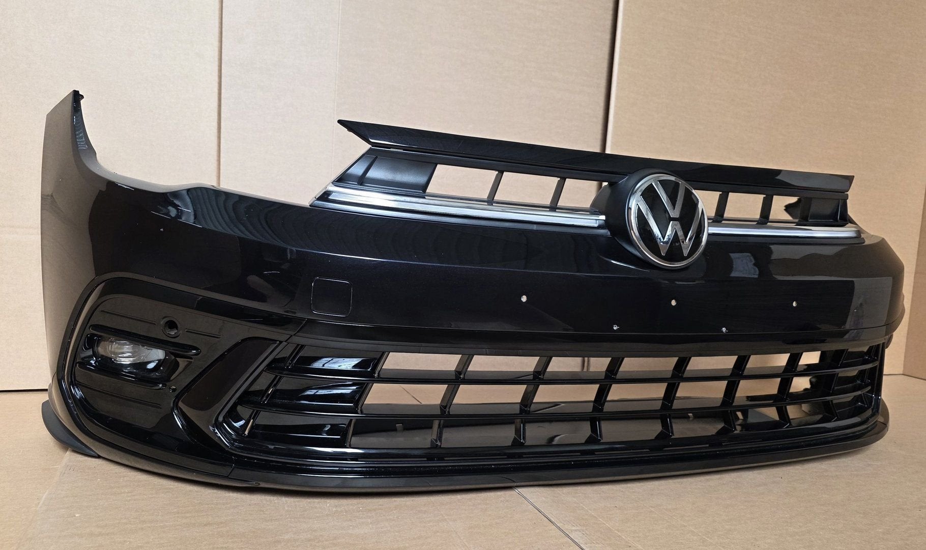 Voorbumper VW Polo 2G Facelift R-line Bumper bj.2022-2026, Gebruikt, -, Voor, Ophalen of Verzenden