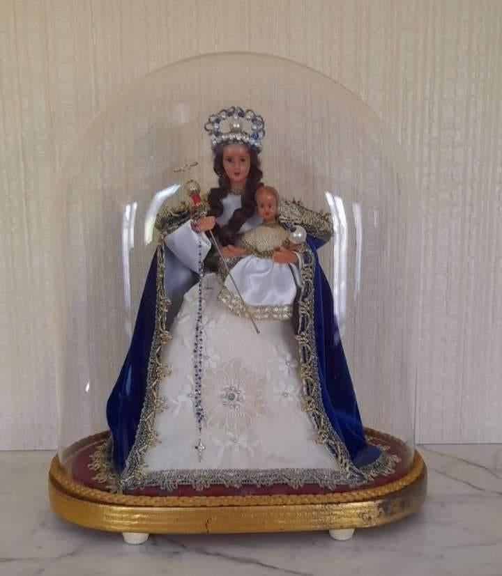 Maria beeldje onder glazen stolp, Antiek en Kunst, Ophalen